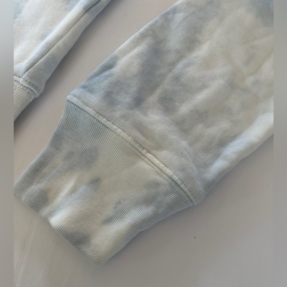 Reformation 3/4 Zip Sweatshirt Track Jacket Sky Blue & White Size S Tornado New - Picture 5 of 15